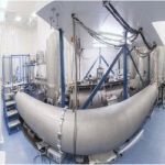 270 degrees panorama of the Glasgow 10m prototype lab and the ERC Speed-Meter experiment (vacuum tanks on the left).